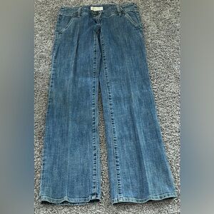 Michael Kors women’s size 2 wide leg jeans‎ denim double button with pockets
